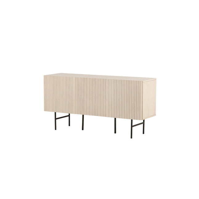 Björkön senkki 150 cm - valkolakattu / viilu - #KalusteDuo_#Huonekaluliike_Säilytyskaluste