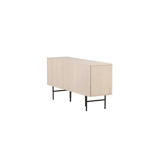Björkön senkki 150 cm - valkolakattu / viilu - #KalusteDuo_#Huonekaluliike_Säilytyskaluste