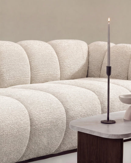Bobo 3-istuttava sohva - beige bouclé - #KalusteDuo_#Huonekaluliike_Sohva