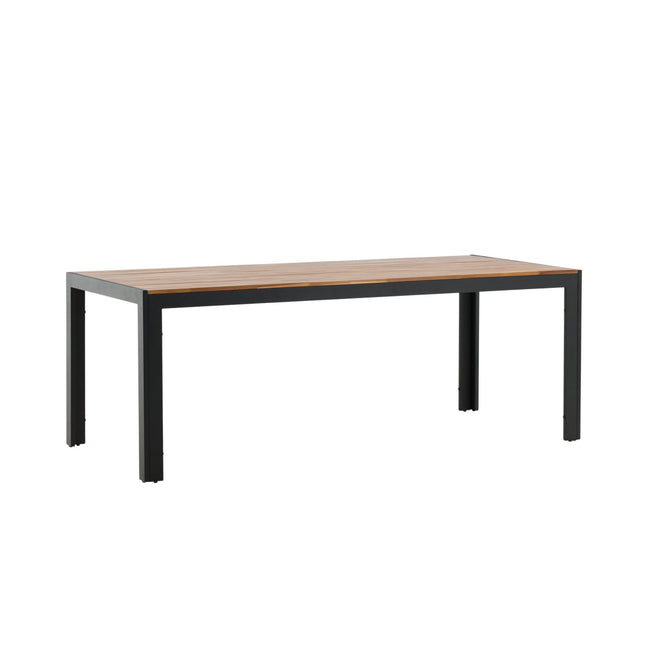 Bois ruokapöytä 205*90cm - mustat jalat / akaasia - KalusteDuo_Huonekaluliike_Ruokapöytä ulkokäyttöön