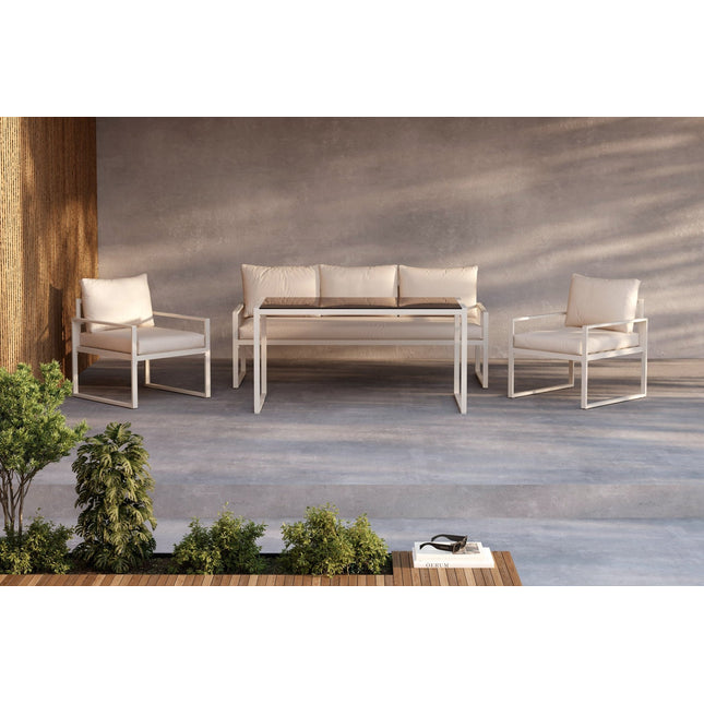 Catania sohvaryhmä - beige/beige - KalusteDuo_Huonekaluliike_Oleskeluryhmä ulkokäyttöön