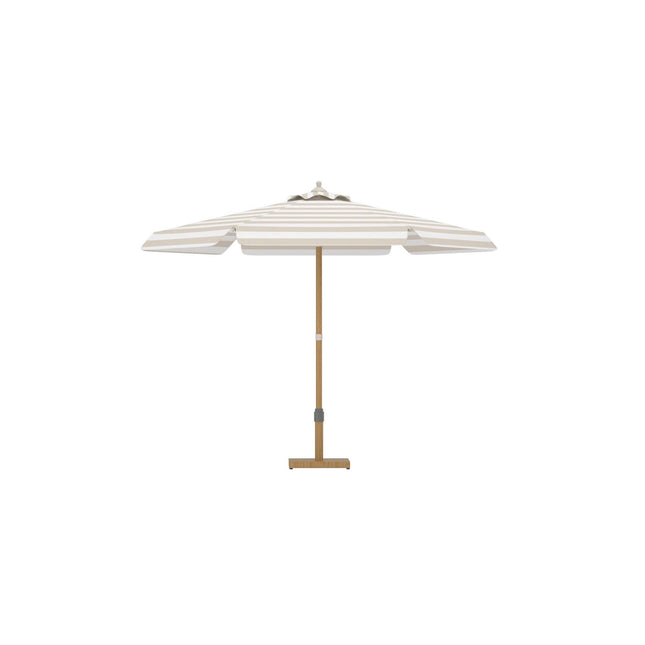 Cerox aurinkovarjo 270 cm - beige/ valkoinen - KalusteDuo_Huonekaluliike_Aurinkovarjo
