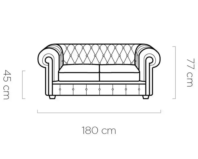 Chesterfield sohvaryhmä aidolla nahalla - KalusteDuo_Huonekaluliike_sohvaryhmä