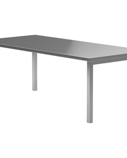 Cilo ruokapöytä 210x95x75 cm - ruostumaton hopea - KalusteDuo_Huonekaluliike_Ruokapöytä