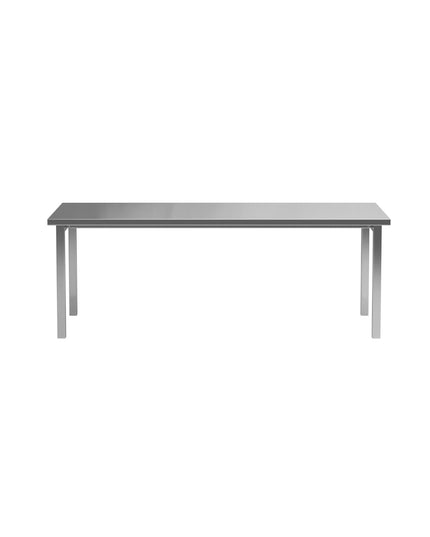 Cilo ruokapöytä 210x95x75 cm - ruostumaton hopea - KalusteDuo_Huonekaluliike_Ruokapöytä