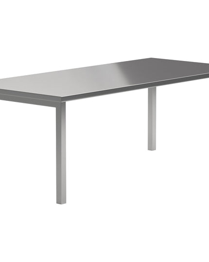 Cilo ruokapöytä 210x95x75 cm - ruostumaton hopea - KalusteDuo_Huonekaluliike_Ruokapöytä