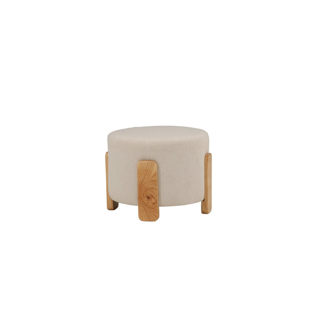 Coffey rahi/pouf - luonnonvärinen / valkoinen pellava - KalusteDuo_Huonekaluliike_Rahi