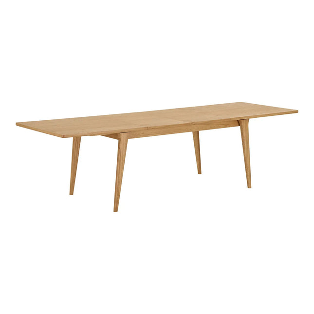 Darwin ruokapöytä tammi - 100×240–290–340 cm - KalusteDuo_Huonekaluliike_Ruokapöytä