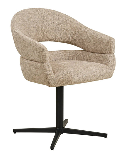 Dover ruokatuoli beige – pyörivä - #KalusteDuo_#Huonekaluliike_Ruokailutuoli