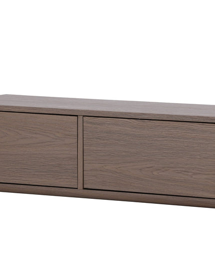 Dragh TV-taso 100x35x28 cm - MDF-runko / mocca 3D-paperi - KalusteDuo_Huonekaluliike_Säilytyskaluste