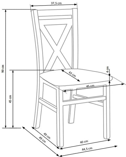 Emmi tuoli - valkoinen, tammi, tumma ruskea - KalusteDuo_Huonekaluliike_Ruokatuoli