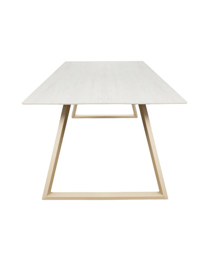 Estelle ruokapöytä 200*90 - beige/beige marmorinvärinen - KalusteDuo_Huonekaluliike_Ruokapöytä