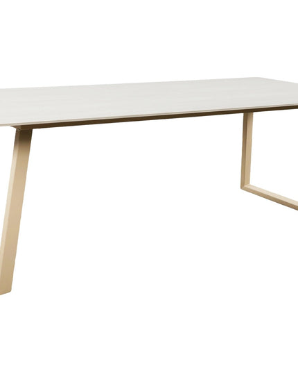 Estelle ruokapöytä 200*90 - beige/beige marmorinvärinen - KalusteDuo_Huonekaluliike_Ruokapöytä