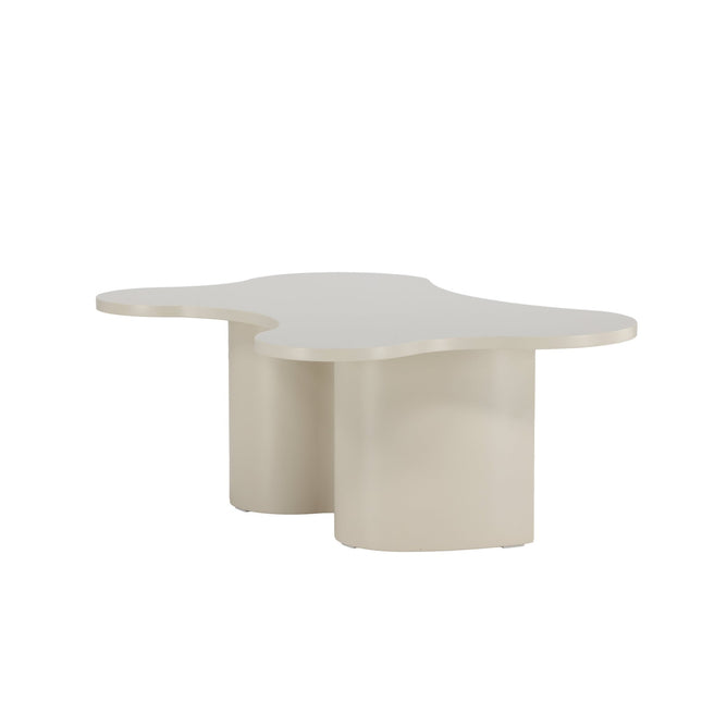 Flow sohvapöytä 120x80x45 cm - MDF ja beige PU-lakkamaalaus - KalusteDuo_Huonekaluliike_Pöytä