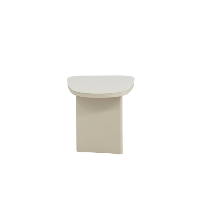 Grönvik sivupöytä 70x45x40 cm - beige MDF/ lasilevy - KalusteDuo_Huonekaluliike_Pöytä