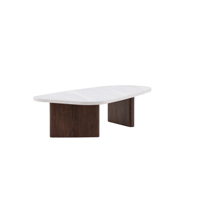 Grönvik sohvapöytä 130x65 cm - mokka / betoninvärinen - KalusteDuo_Huonekaluliike_Pöytä
