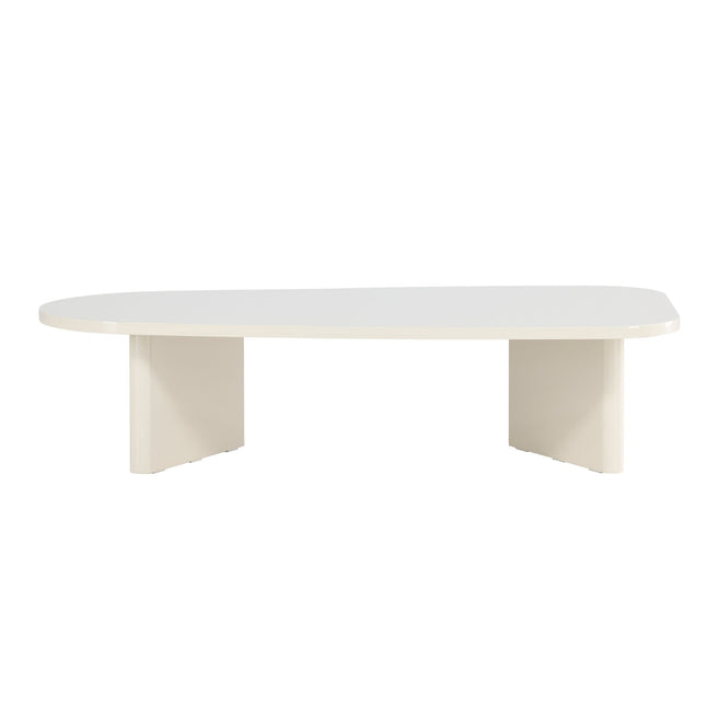 Grönvik sohvapöytä 65 X 130 - kiiltävä beige - KalusteDuo_Huonekaluliike_Pöytä