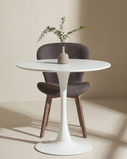 Hamden ruokapöytä ø80cm - valkoinen MDF - KalusteDuo_Huonekaluliike_Ruokapöytä