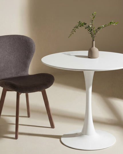 Hamden ruokapöytä ø80cm - valkoinen MDF - KalusteDuo_Huonekaluliike_Ruokapöytä