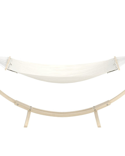 Hedvig riippumatto - valkolakattu / beige - KalusteDuo_Huonekaluliike_Aurinkotuoli