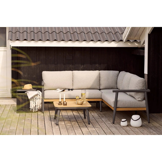 House Nordic Comillas kulmasohva - 5 - istuttava, pehmusteilla, harmaa - KalusteDuo_Huonekaluliike_kulmasohva ulos