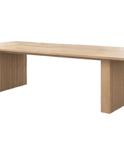Humle jatkettava ruokapöytä 300-200+50+50100x75 cm - luonnonvärinen kumipuu - KalusteDuo_Huonekaluliike_Ruokapöytä