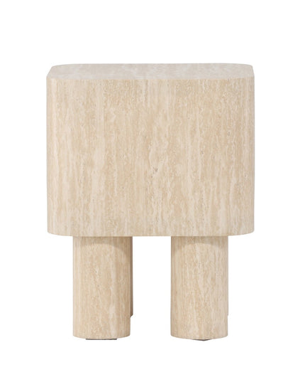 Klirou sivupöytä 40x40x50 - MDF travertiininvärinen - KalusteDuo_Huonekaluliike_Pöytä