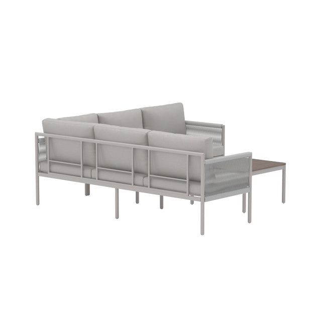Kos kulmasohvaryhmä - beige / beige polywood - KalusteDuo_Huonekaluliike_Oleskeluryhmä ulkokäyttöön