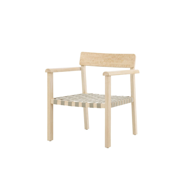 Krois nojatuoli - luonnonvärinen mahonki /harmaa - KalusteDuo_Huonekaluliike_Nojatuoli