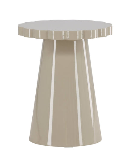 Krull sivupöytä φ45x55 cm - MDF kiiltävä beige - KalusteDuo_Huonekaluliike_Pöytä