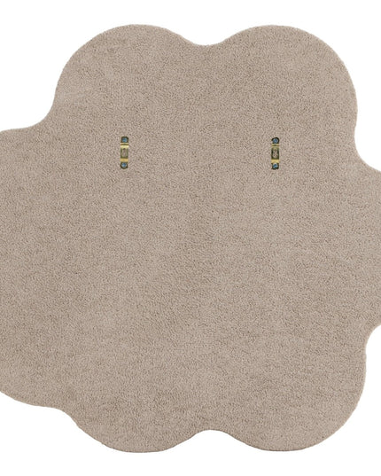Kungsbacka peili 70x70 cm - MDF ja beige bouclé / kirkas lasi - KalusteDuo_Huonekaluliike_Peili
