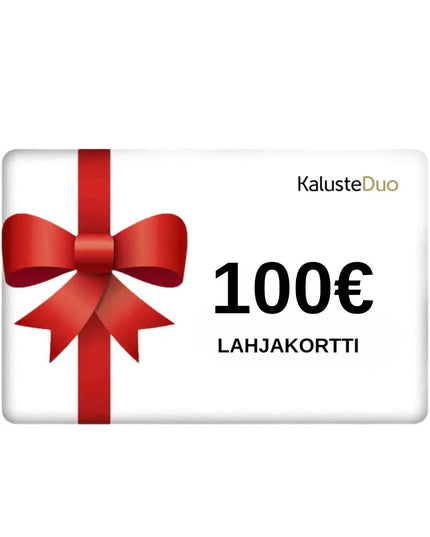Lahjakortti 100€ - KalusteDuo_Huonekaluliike_lahjakortti