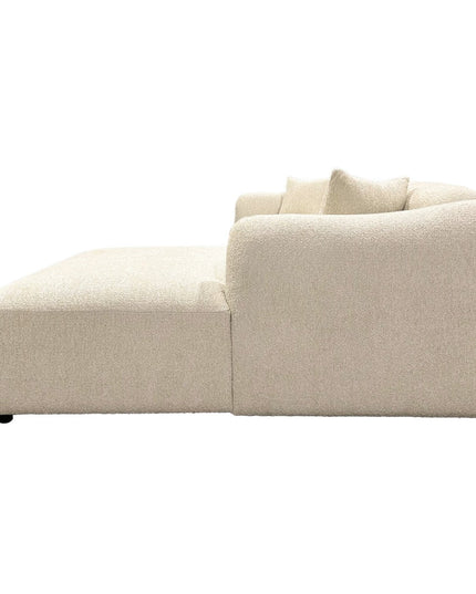 Leia divaanisohva divaani oikealla - beige bouclé - #KalusteDuo_#Huonekaluliike_Sohva