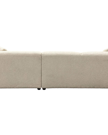 Leia divaanisohva divaani oikealla - beige bouclé - #KalusteDuo_#Huonekaluliike_Sohva
