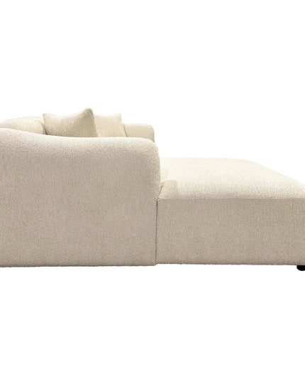 Leia divaanisohva divaani vasemmalla - beige bouclé - #KalusteDuo_#Huonekaluliike_Sohva