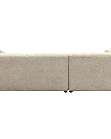 Leia divaanisohva divaani vasemmalla - beige bouclé - #KalusteDuo_#Huonekaluliike_Sohva