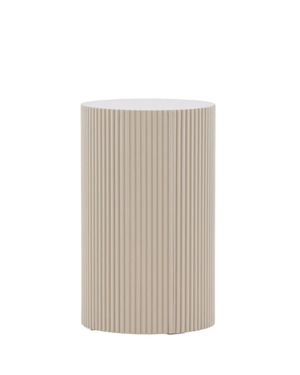 Lenox sivupöytä ⌀30.5 - Beige - KalusteDuo_Huonekaluliike_Pöytä