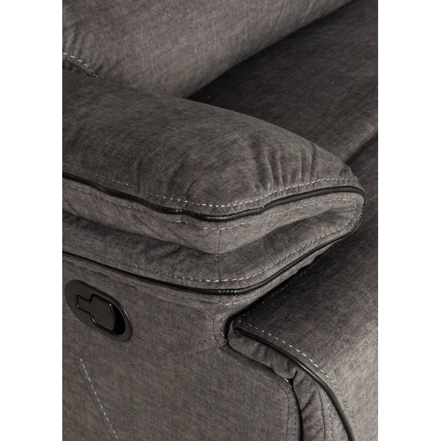 Levo recliner‑kulmasohva 300×300 cm – harmaa - KalusteDuo_Huonekaluliike_recliner kulmasohva