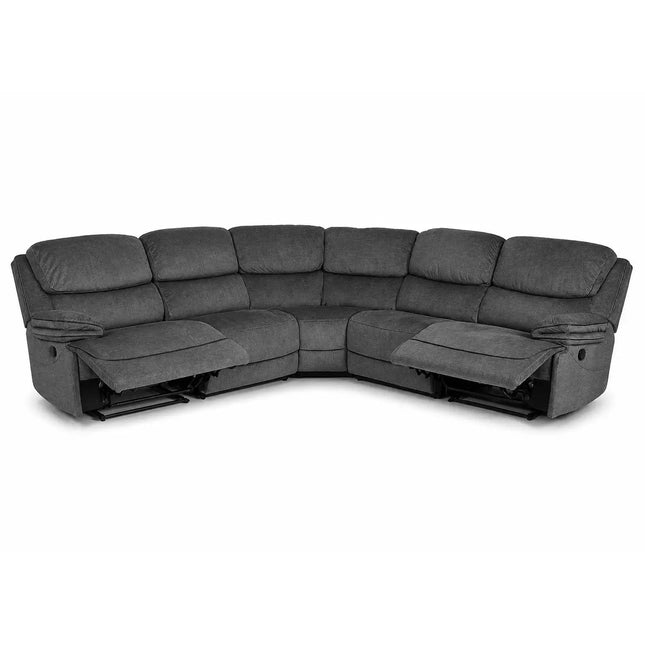 Levo recliner‑kulmasohva 300×300 cm – harmaa - KalusteDuo_Huonekaluliike_recliner kulmasohva