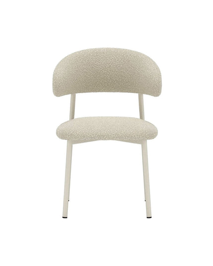 Lillholmen ruokatuoli 2 kpl - beige teräsrunko / beige bouclé-kangas - KalusteDuo_Huonekaluliike_Tuoli