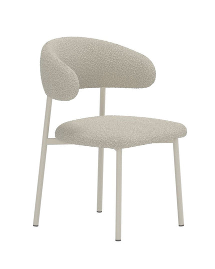 Lillholmen ruokatuoli 2 kpl - beige teräsrunko / beige bouclé-kangas - KalusteDuo_Huonekaluliike_Tuoli