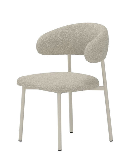 Lillholmen ruokatuoli 2 kpl - beige teräsrunko / beige bouclé-kangas - KalusteDuo_Huonekaluliike_Tuoli