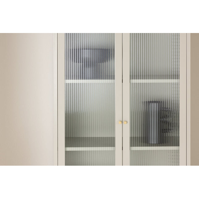 Lima vitriinikaappi - beige - #KalusteDuo_#Huonekaluliike_Vitriini