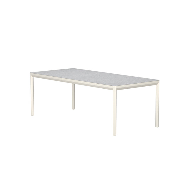 Lino ruokapöytä 220x100x74 cm - beige alumiini / keraaminen lasi - KalusteDuo_Huonekaluliike_Ruokapöytä ulkokäyttöön