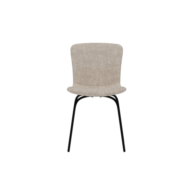 Linus ruokatuoli - 2 kpl - musta / beige bouclé - KalusteDuo_Huonekaluliike_Tuoli