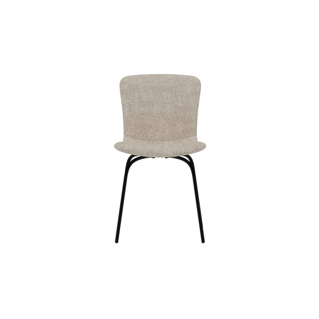 Linus ruokatuoli - 2 kpl - musta / beige bouclé - KalusteDuo_Huonekaluliike_Tuoli