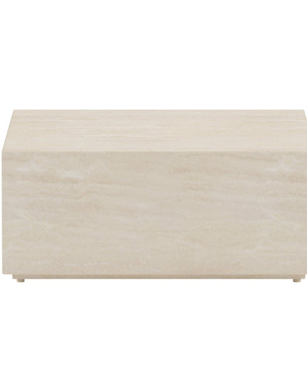 Lissabon sohvapöytä ulkokäyttöön 80x80x35 cm - beige - KalusteDuo_Huonekaluliike_Pöytä ulkokäyttöön