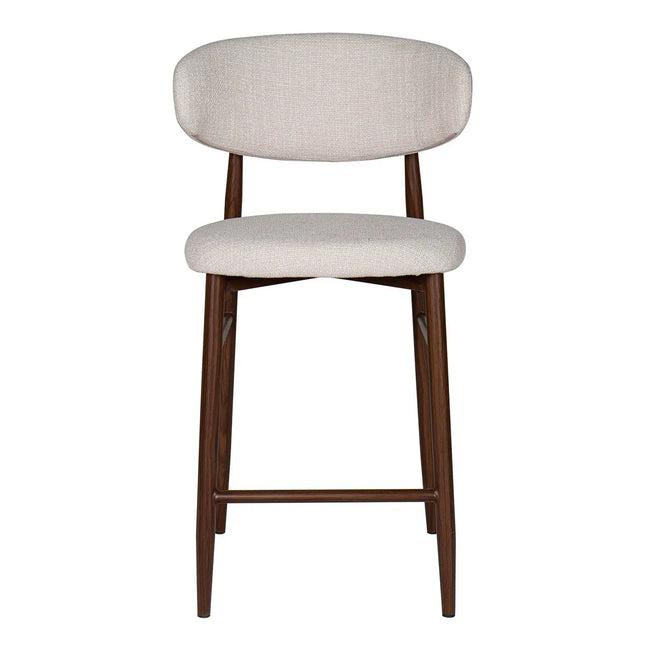 Lulu Baarituoli - vaalea beige/ pähkinä - KalusteDuo_Huonekaluliike_Baarituoli