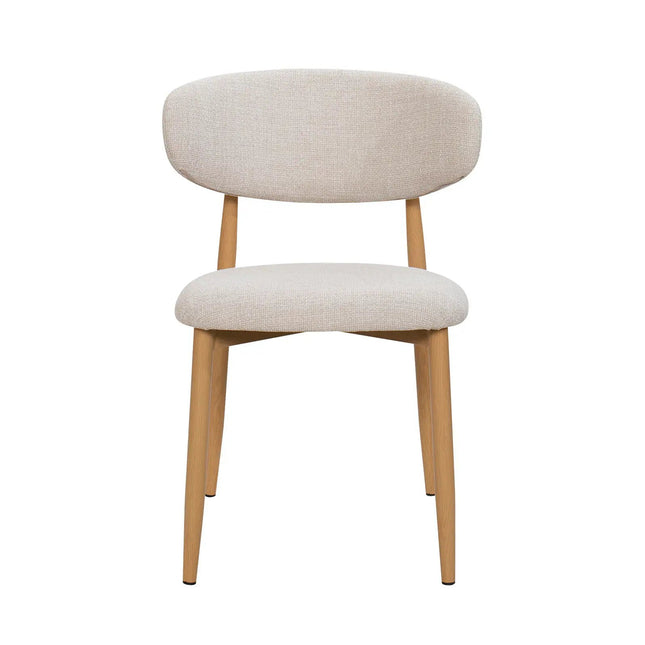 Lulu ruokatuoli - vaalea beige / tammi - KalusteDuo_Huonekaluliike_Ruokatuoli
