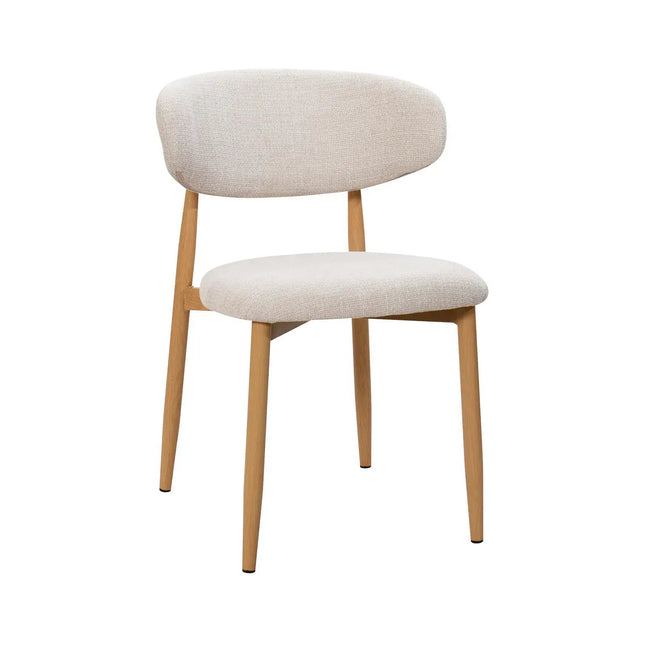 Lulu ruokatuoli - vaalea beige / tammi - KalusteDuo_Huonekaluliike_Ruokatuoli